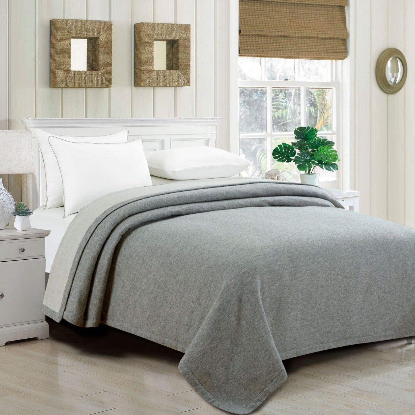 100% Merino Wool Reversible Blanket - mosswell.us