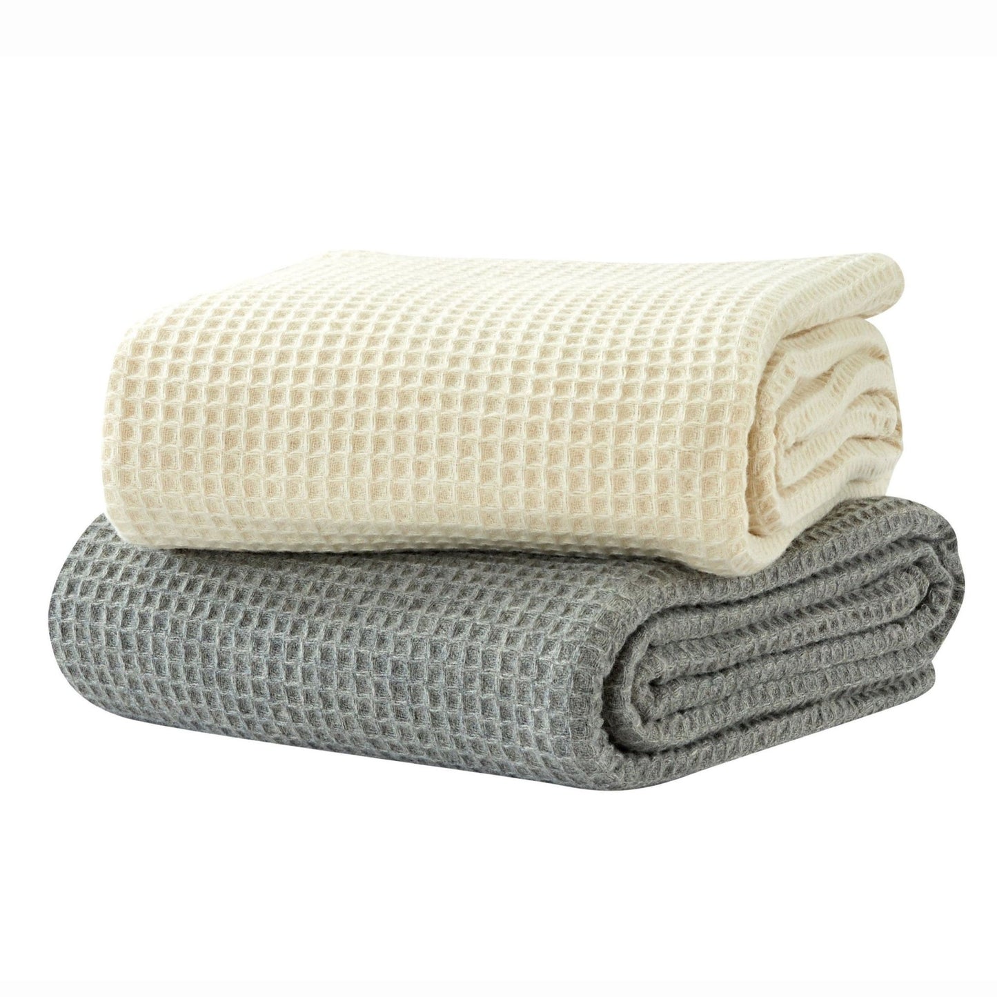 100% Merino Wool Waffle Weave Blanket - mosswell.us