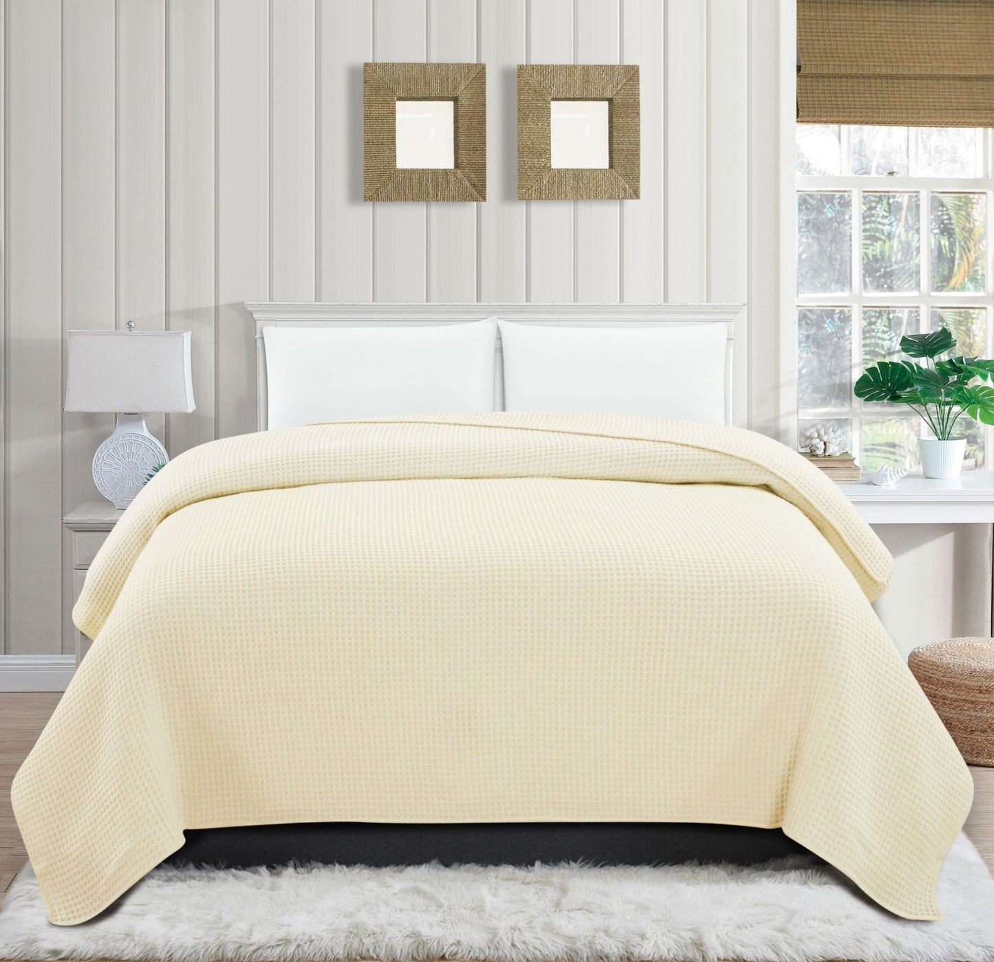 100% Merino Wool Waffle Weave Blanket - mosswell.us