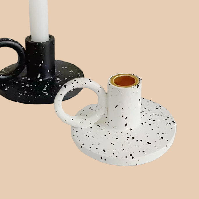 2 - Pack Trendy Splash - ink Candle Holders Set ( $24.9 / Each )