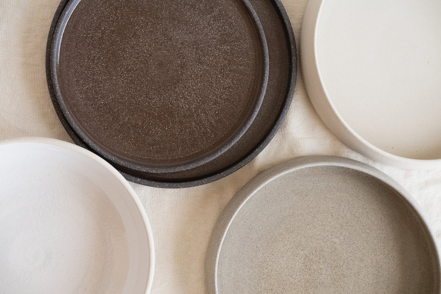 Handmade Stoneware Dinner Plate - Pumpernickel