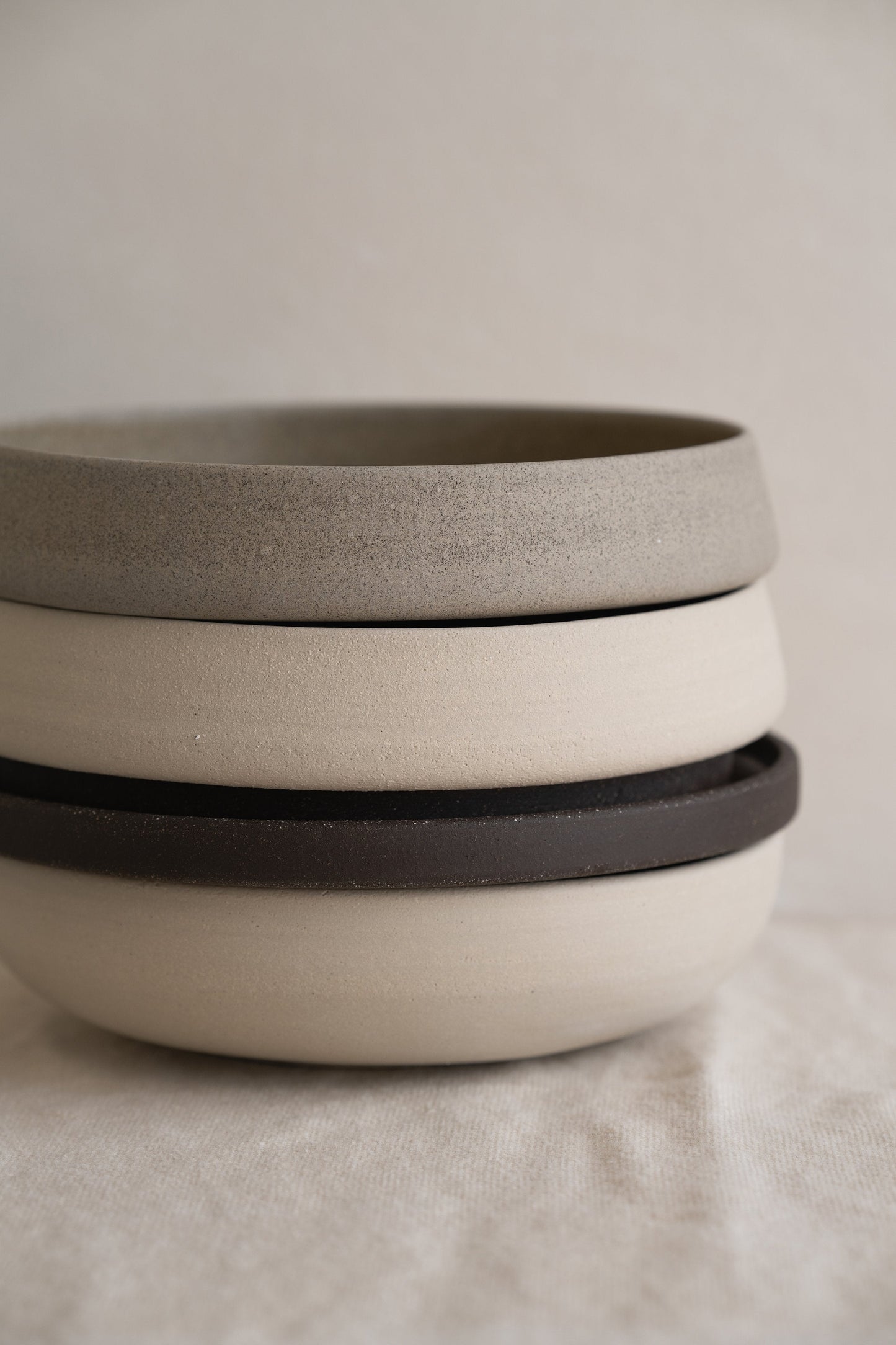 Handmade Stoneware Dinner Plate - Pumpernickel