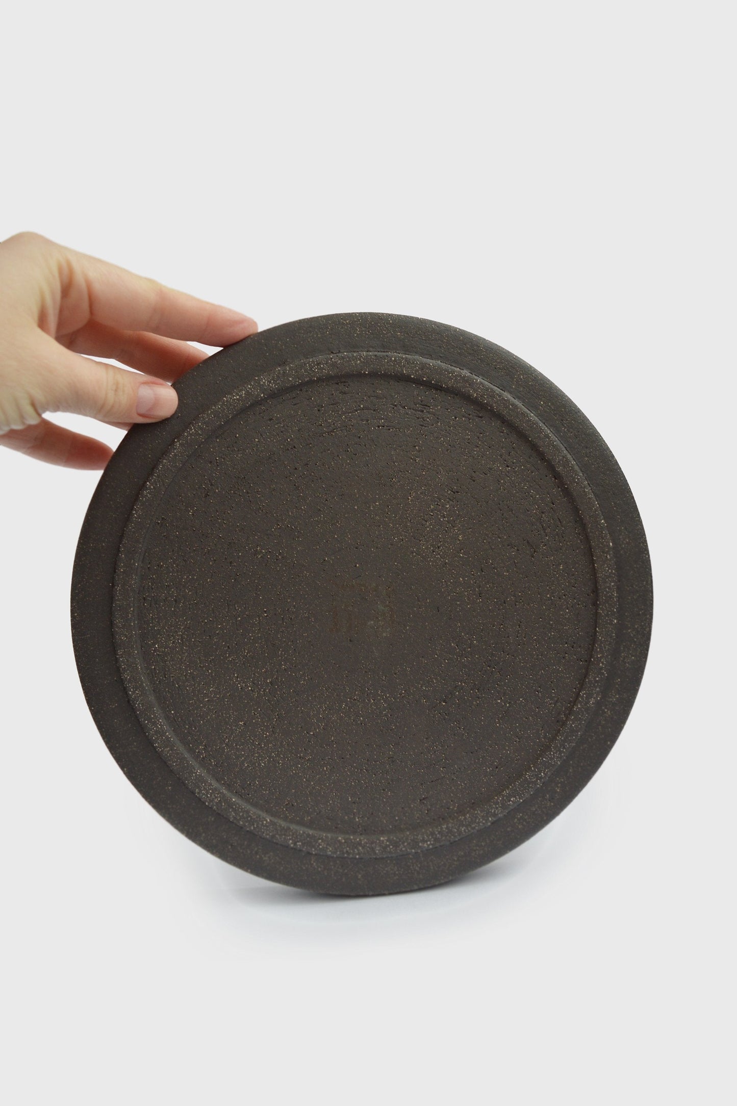 Handmade Stoneware Dinner Plate - Pumpernickel