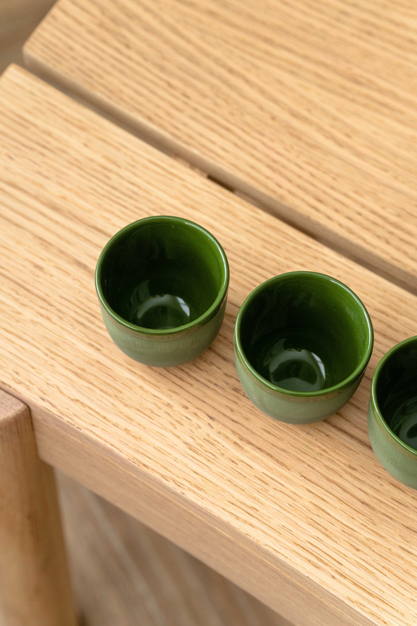 Handmade Porcelain Espresso Cup - Green