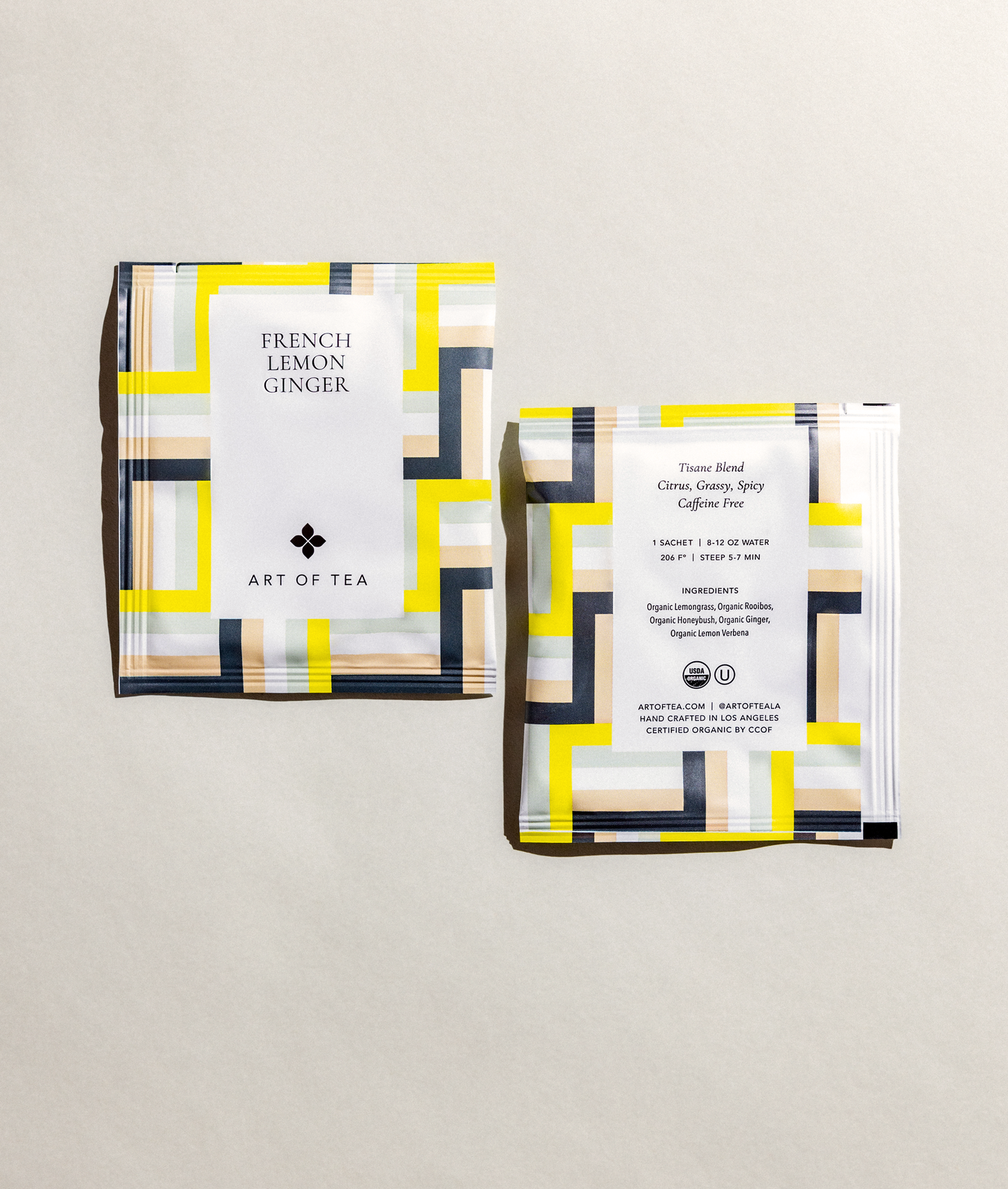 French Lemon Ginger Eco Teabag Sachets