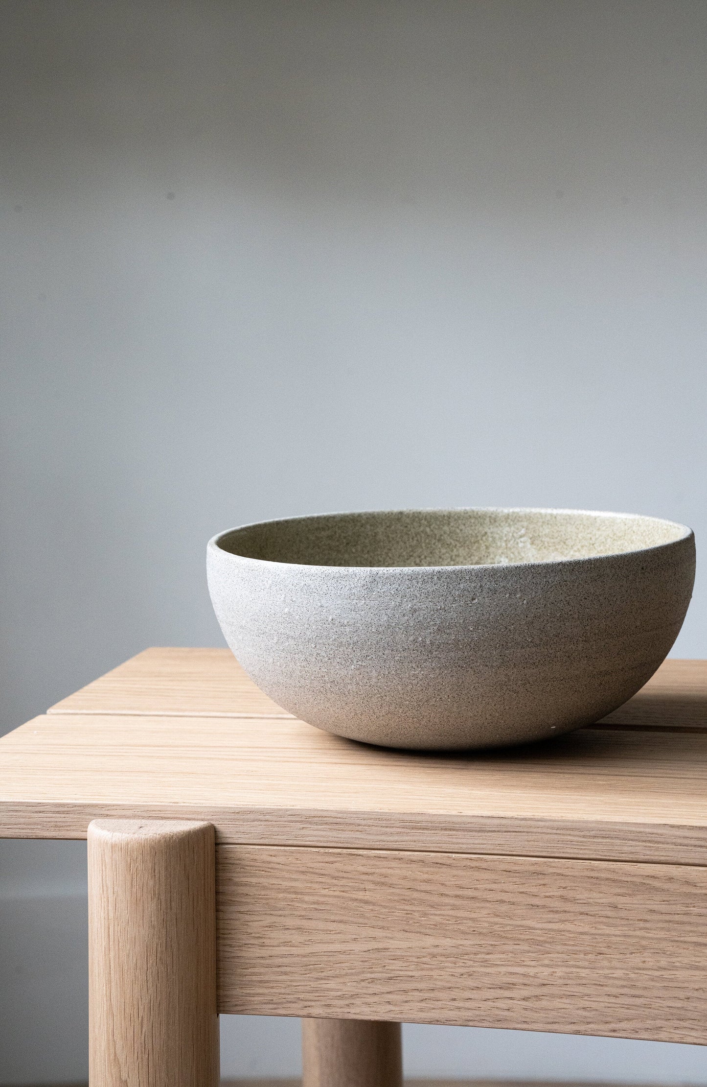 Handmade Stoneware Ramen Bowl - Concrete