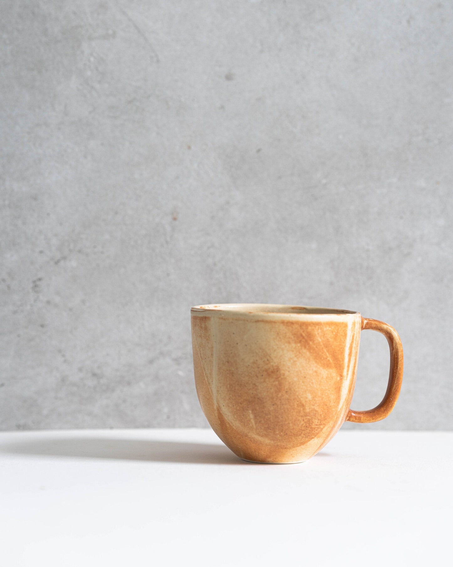 Beige Matte Stoneware Coffee Mug