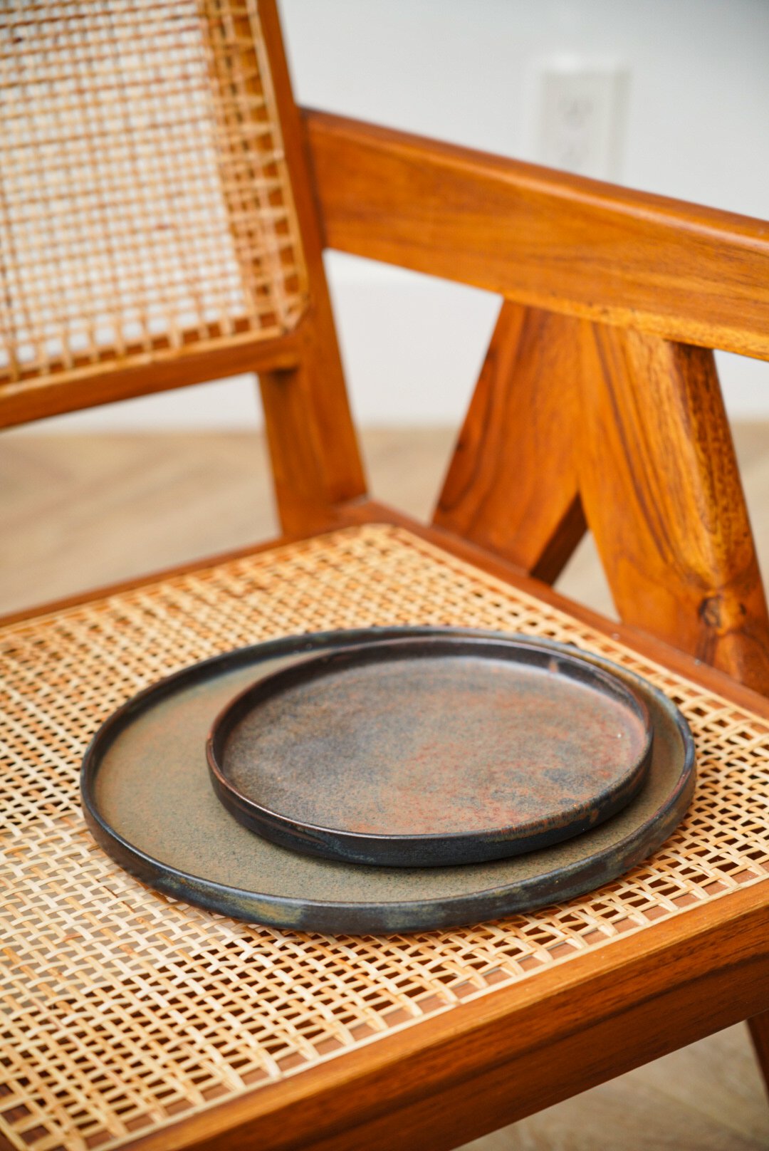 Rust Stoneware Dinner Plate