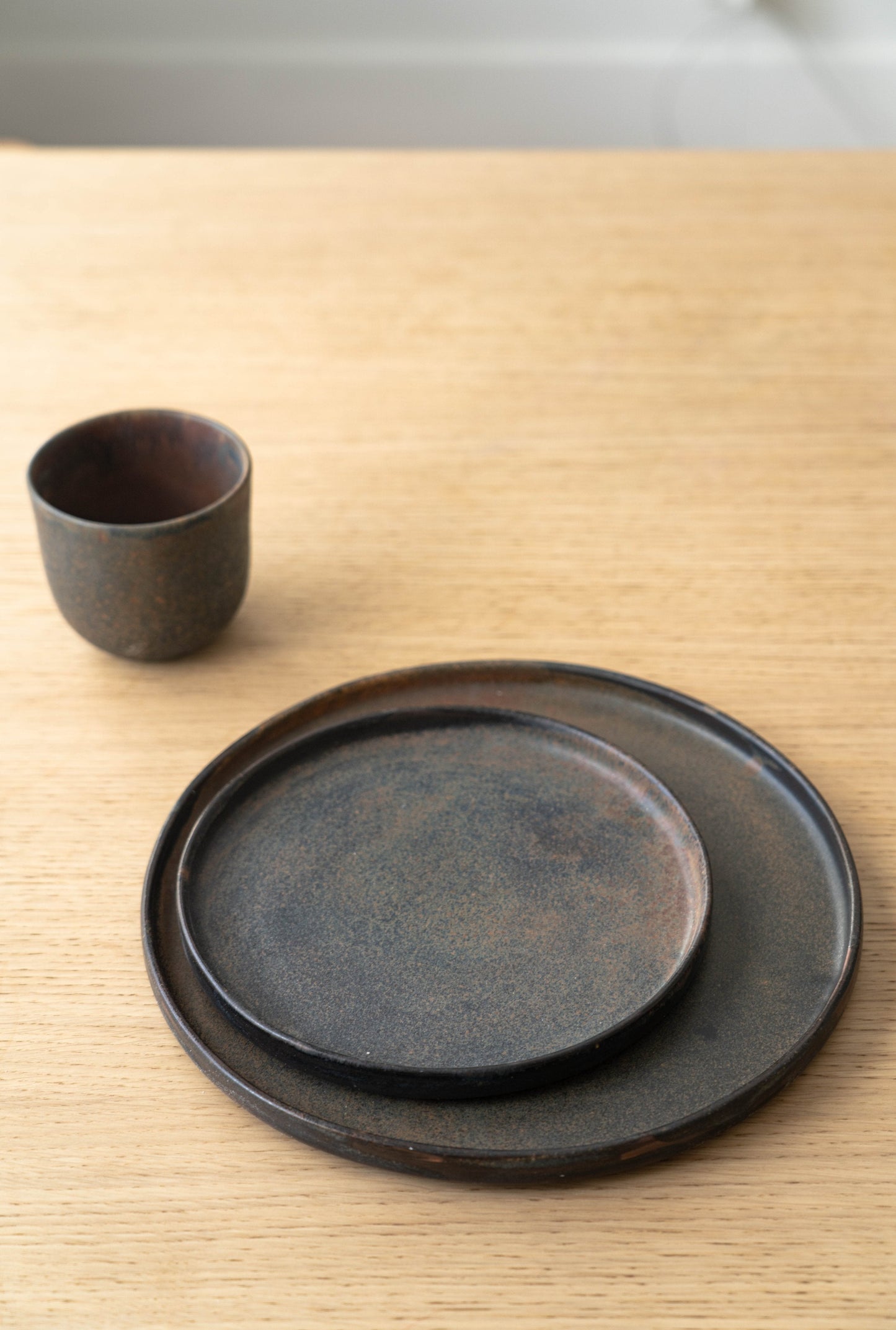 Rust Stoneware Dinner Plate