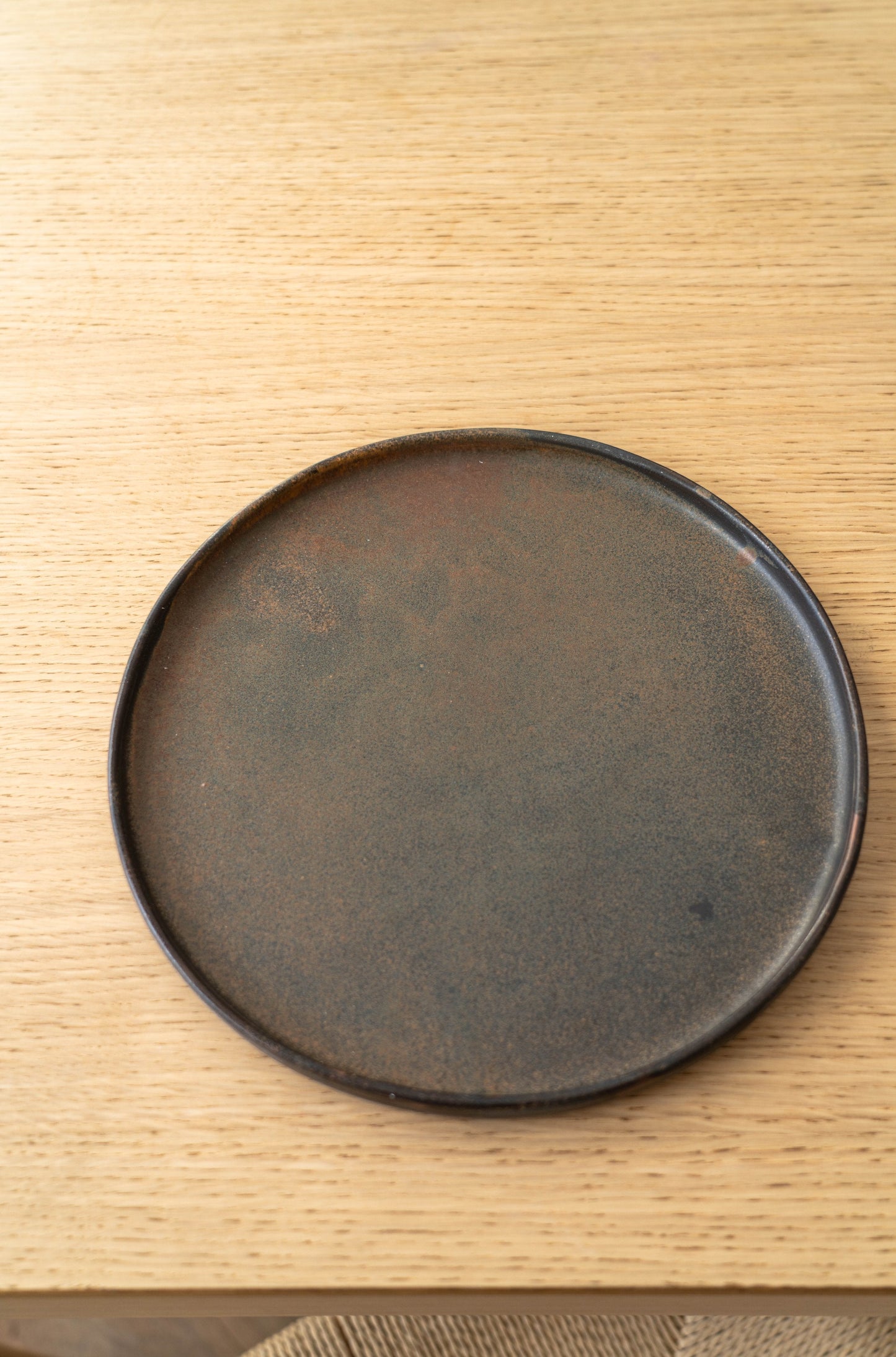 Rust Stoneware Dinner Plate