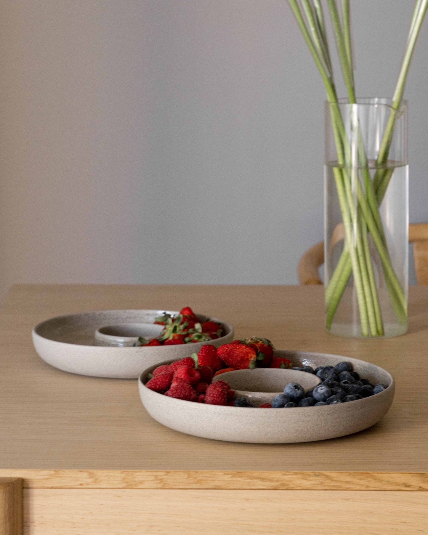 Handmade Stoneware Serving Dish - Concrete