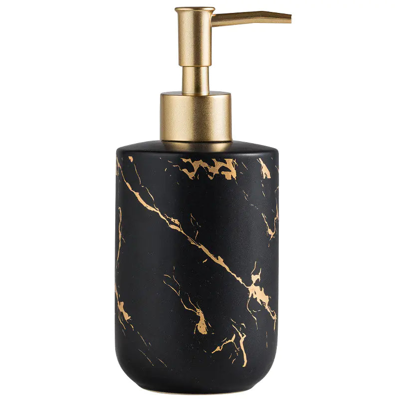 Ceramic Bathroom Vanity Set with Marble Pattern