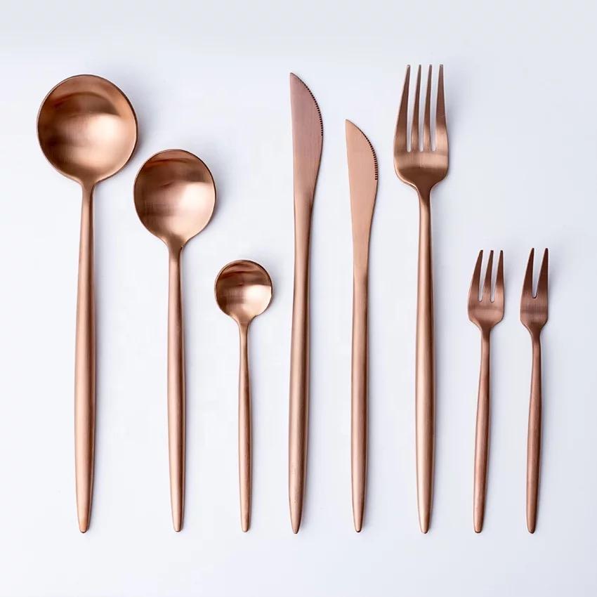 Annie Rose Gold Flatware 6 pc Set - mosswell.us