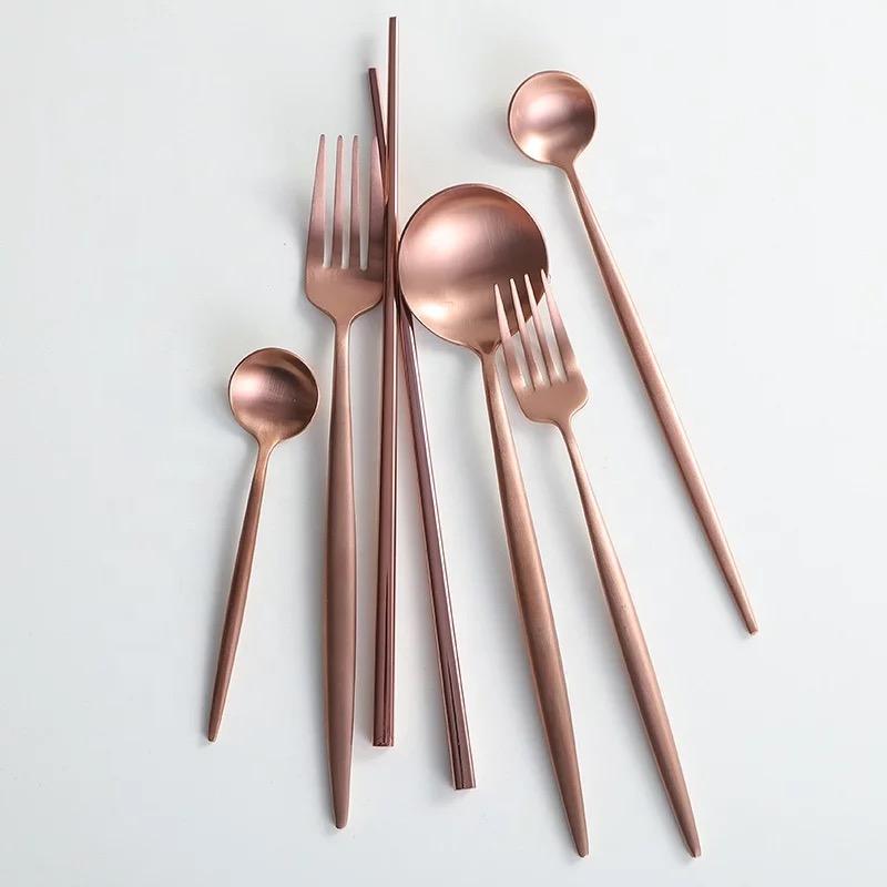 Annie Rose Gold Flatware 6 pc Set - mosswell.us