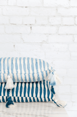 Antigua Pillow - Dark Teal Blue - mosswell.us