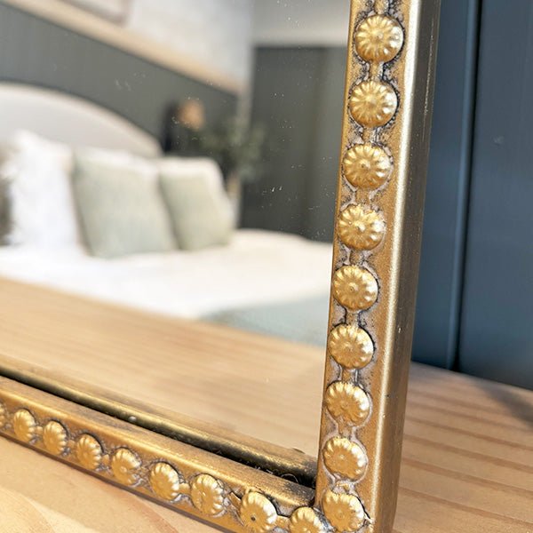 Antique Gold Bow Mirror, Choose Your Size - mosswell.us