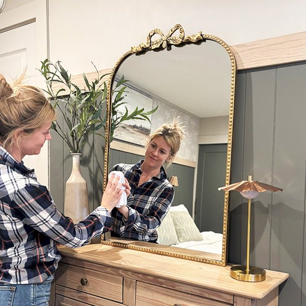 Antique Gold Bow Mirror, Choose Your Size - mosswell.us