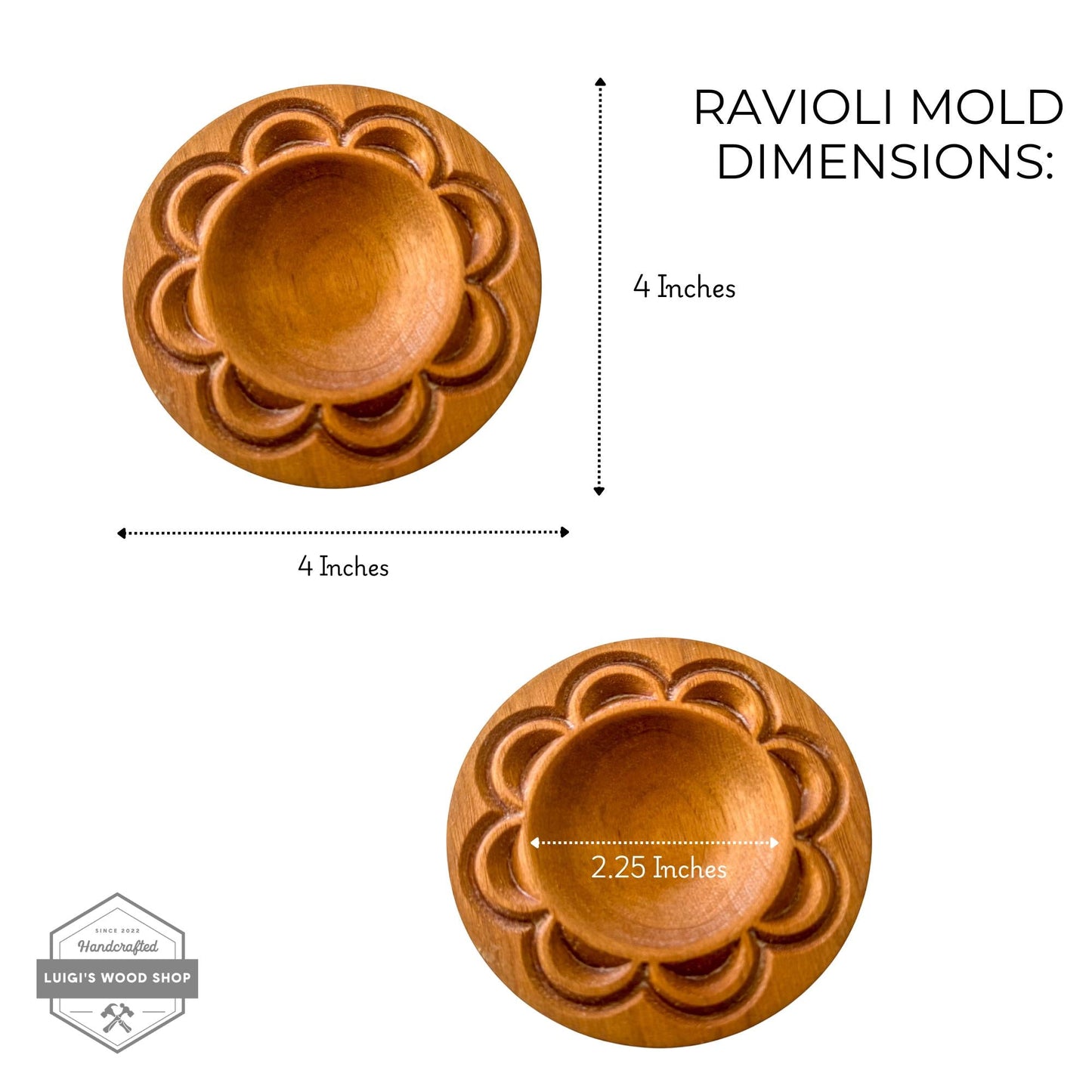 Artisan Ravioli Mold – Solid Wood, Detailed Design - mosswell.us