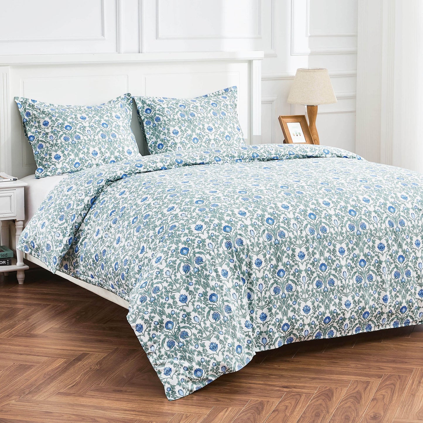Arts & Crafts Floral Printed Duvet Set - mosswell.us