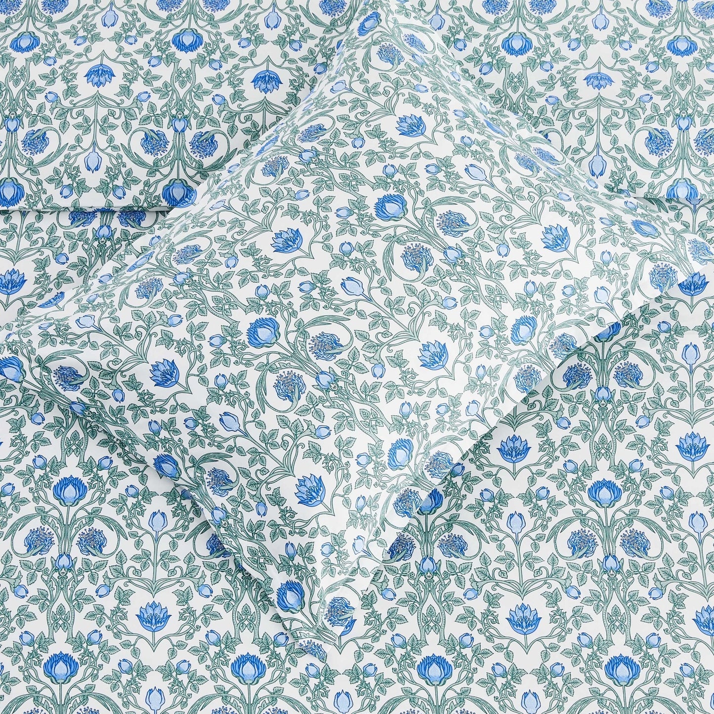 Arts & Crafts Floral Printed Duvet Set - mosswell.us