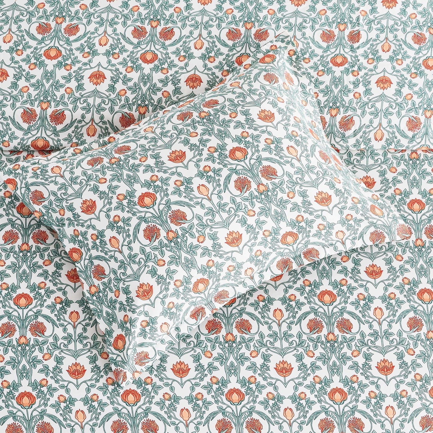 Arts & Crafts Floral Printed Duvet Set - mosswell.us