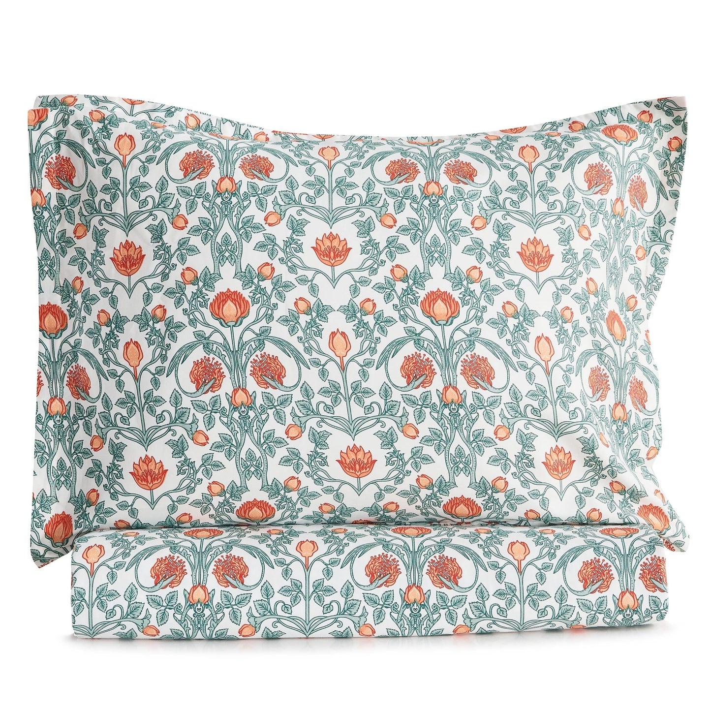 Arts & Crafts Floral Printed Duvet Set - mosswell.us