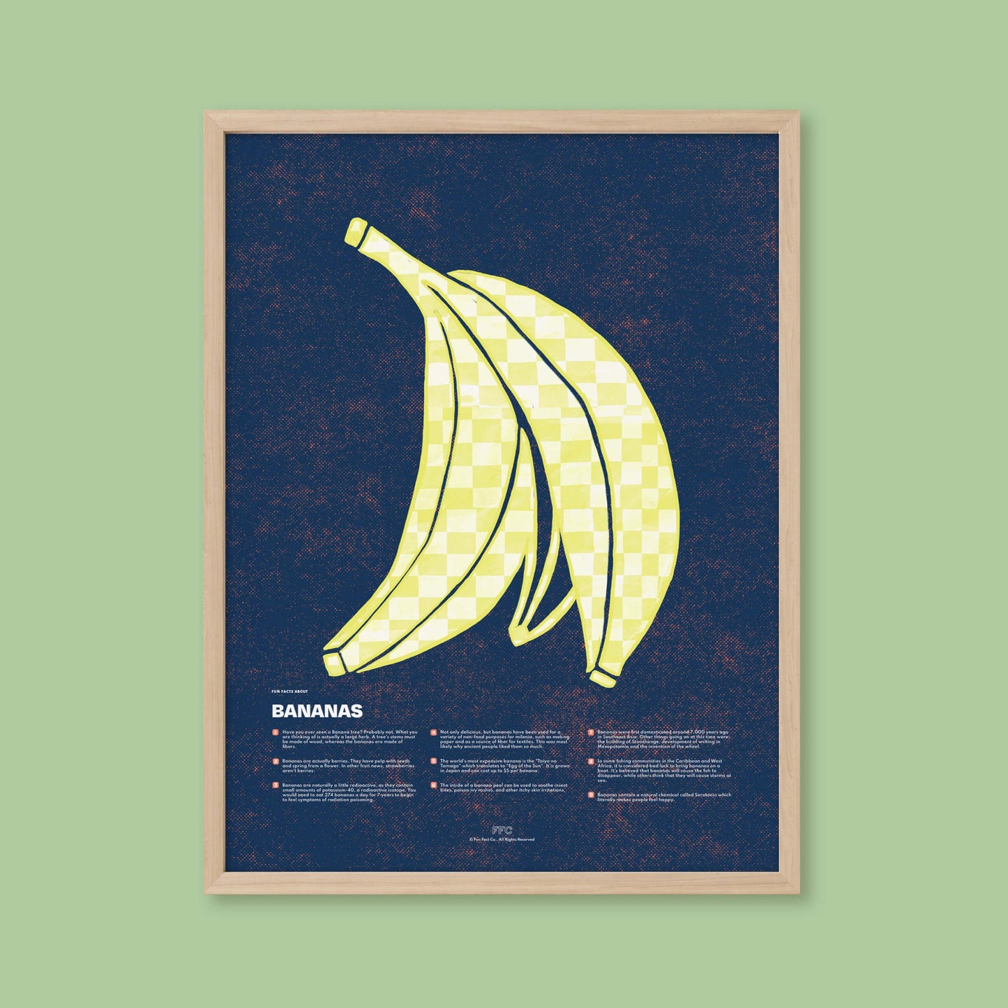 Banana Fun Facts Print - mosswell.us