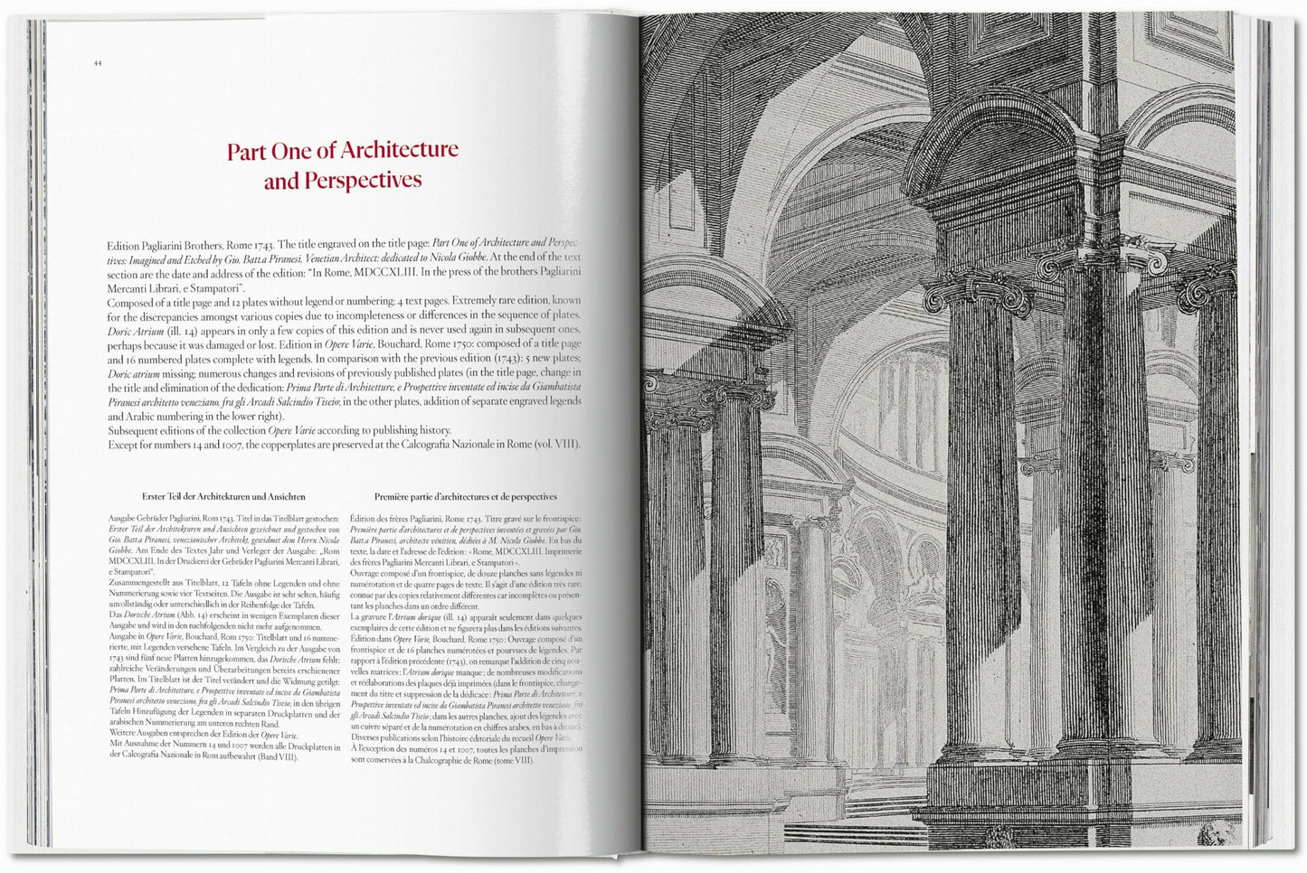 Piranesi. The Complete Etchings (German, French, English)