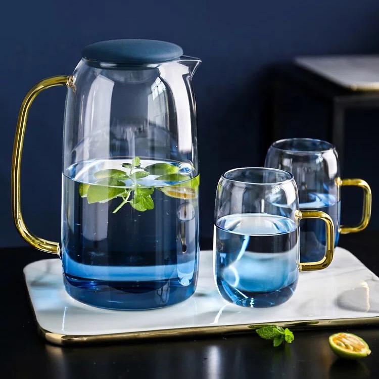Blue Ombre Pitcher and Cups - mosswell.us
