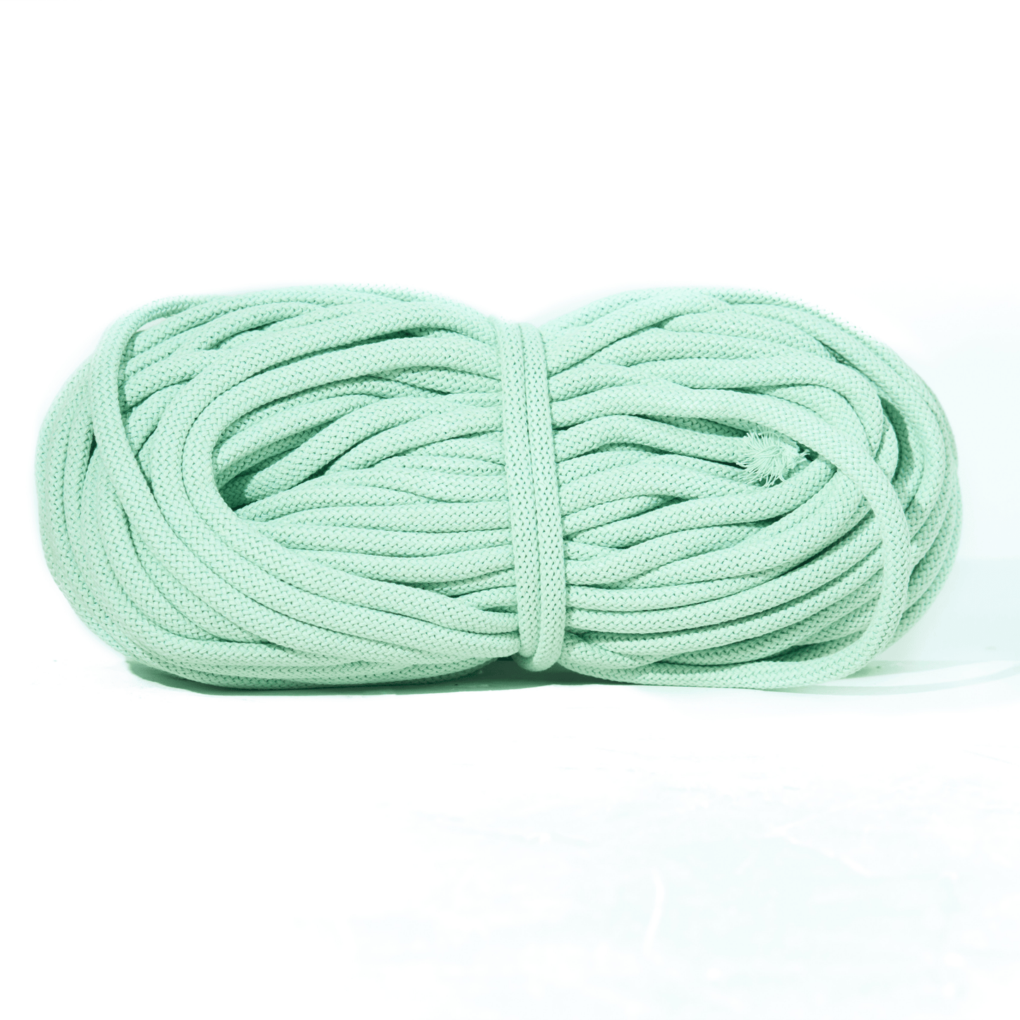 Braided Recycled Cotton Cord 9mm - Mint - mosswell.us