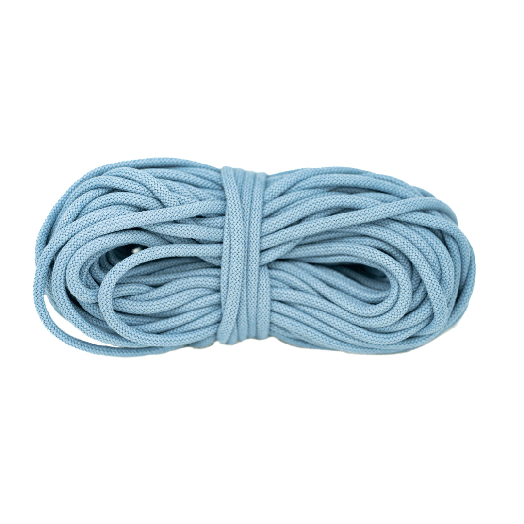 Braided Recycled Cotton Cord 9mm - Powder Blue - mosswell.us