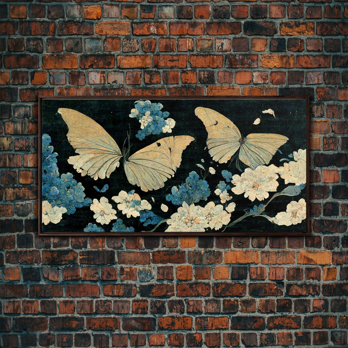 Butterfly canvas part, beautiful butterfly wall art, wall art for girls, living room art, guest room art - mosswell.us
