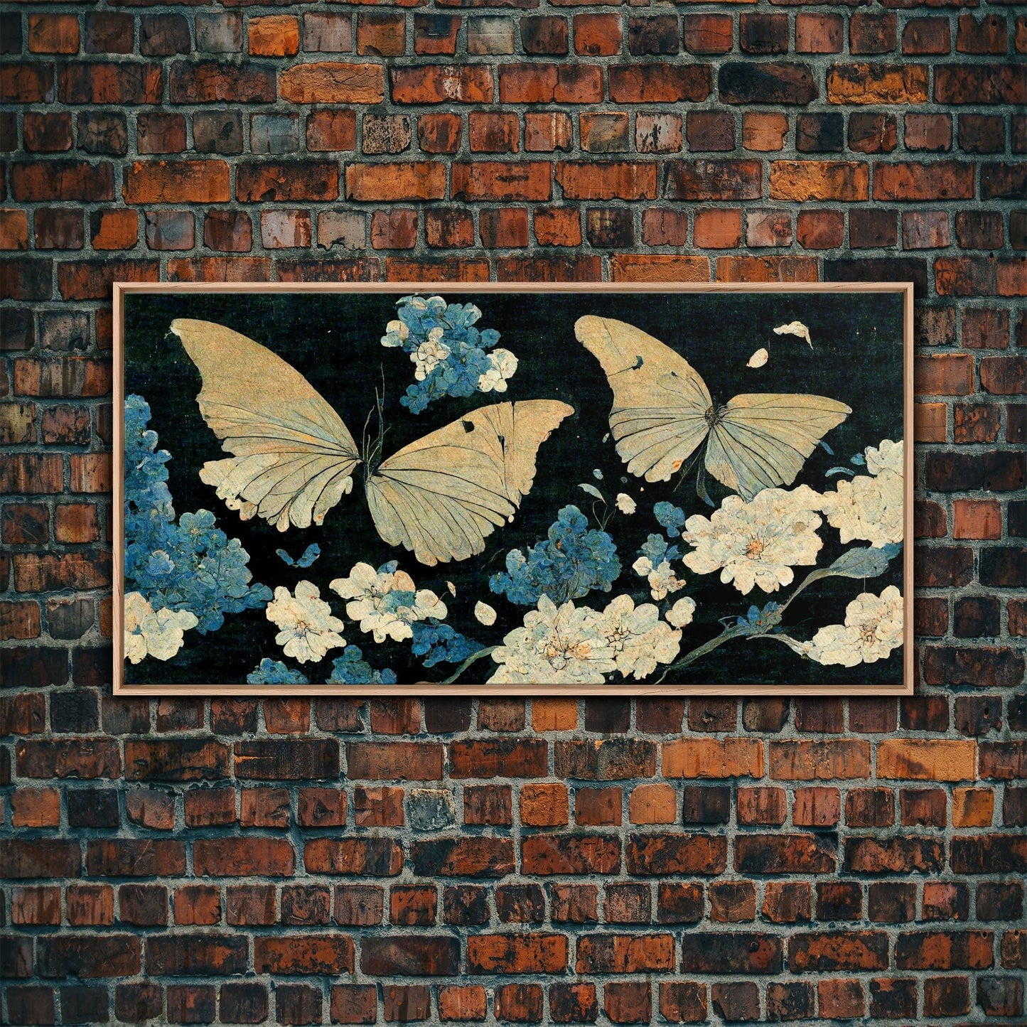 Butterfly canvas part, beautiful butterfly wall art, wall art for girls, living room art, guest room art - mosswell.us