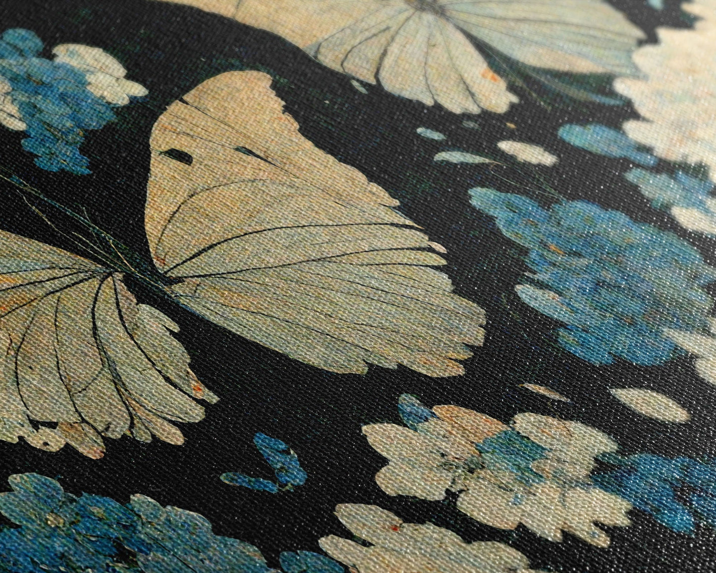 Butterfly canvas part, beautiful butterfly wall art, wall art for girls, living room art, guest room art - mosswell.us