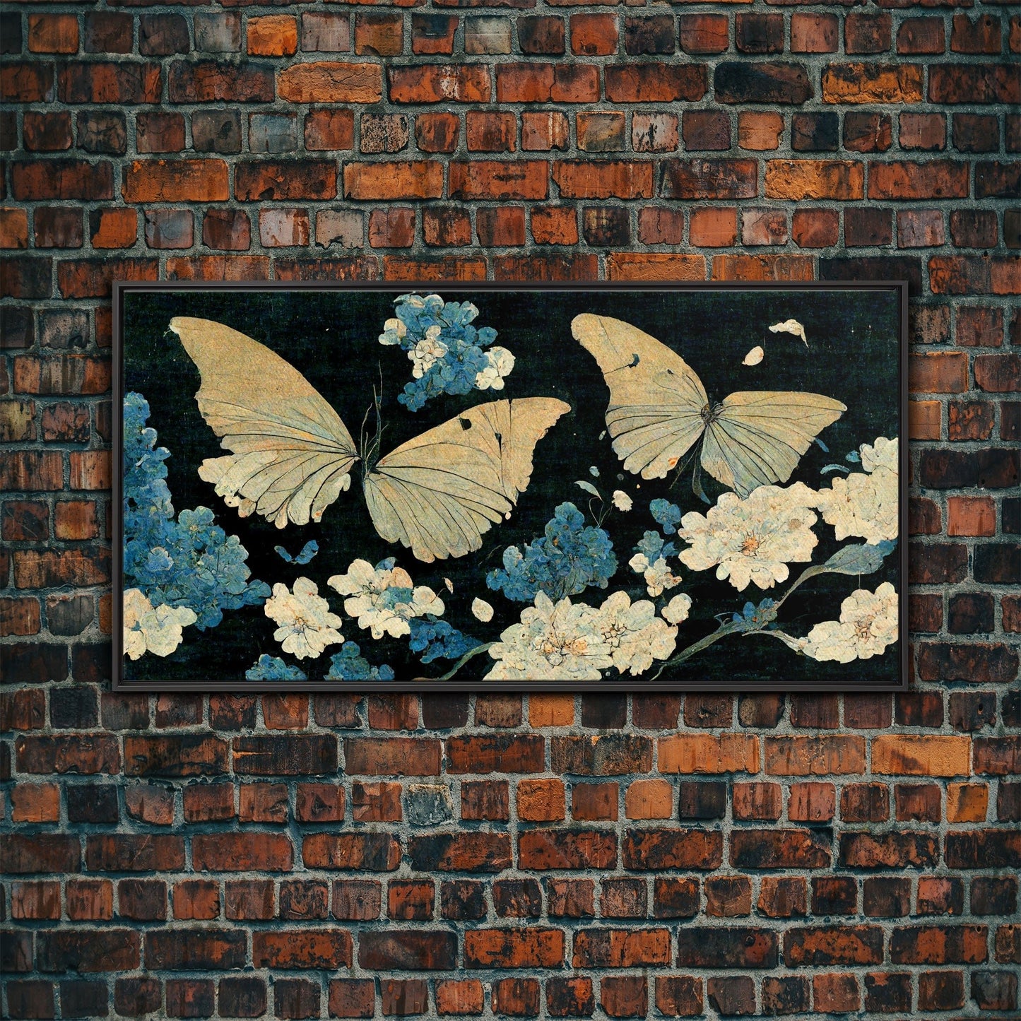 Butterfly canvas part, beautiful butterfly wall art, wall art for girls, living room art, guest room art - mosswell.us