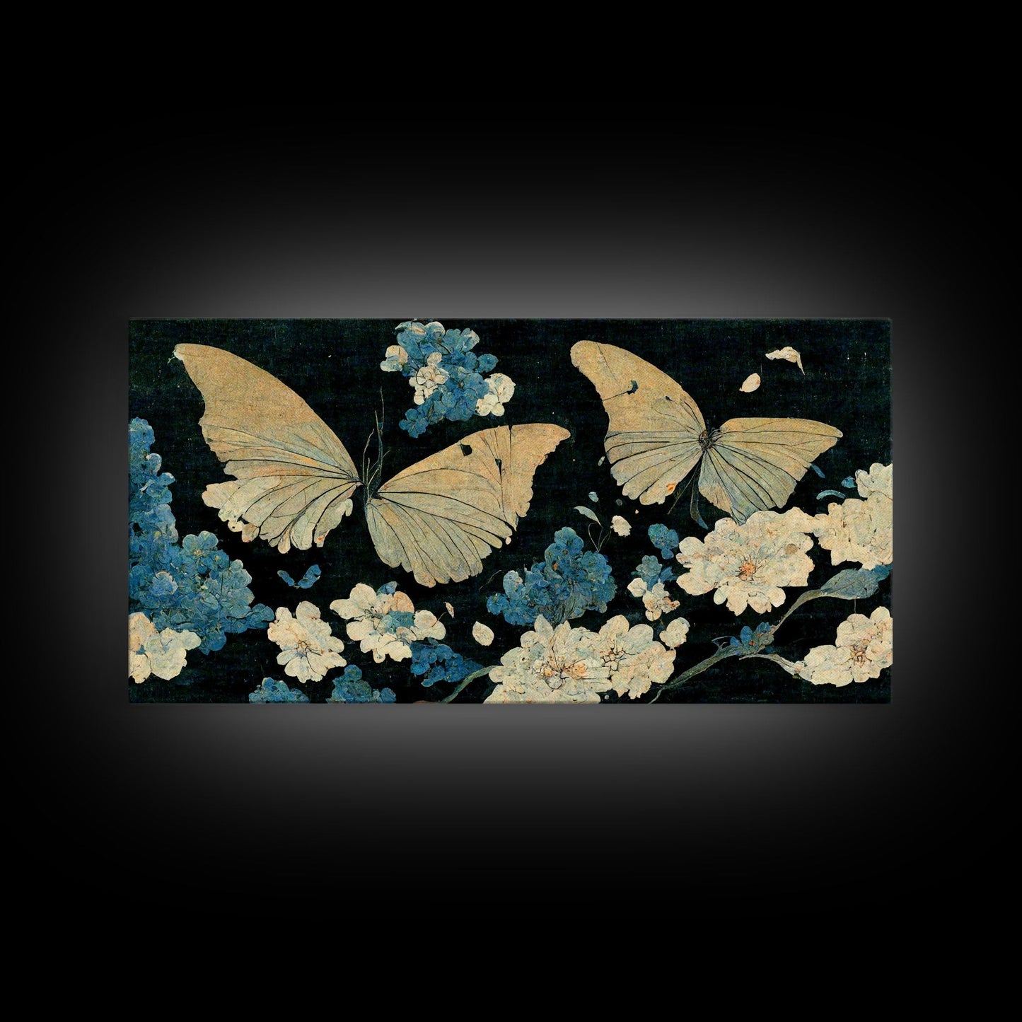Butterfly canvas part, beautiful butterfly wall art, wall art for girls, living room art, guest room art - mosswell.us