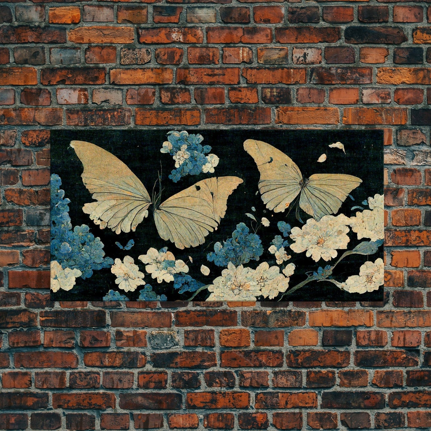 Butterfly canvas part, beautiful butterfly wall art, wall art for girls, living room art, guest room art - mosswell.us