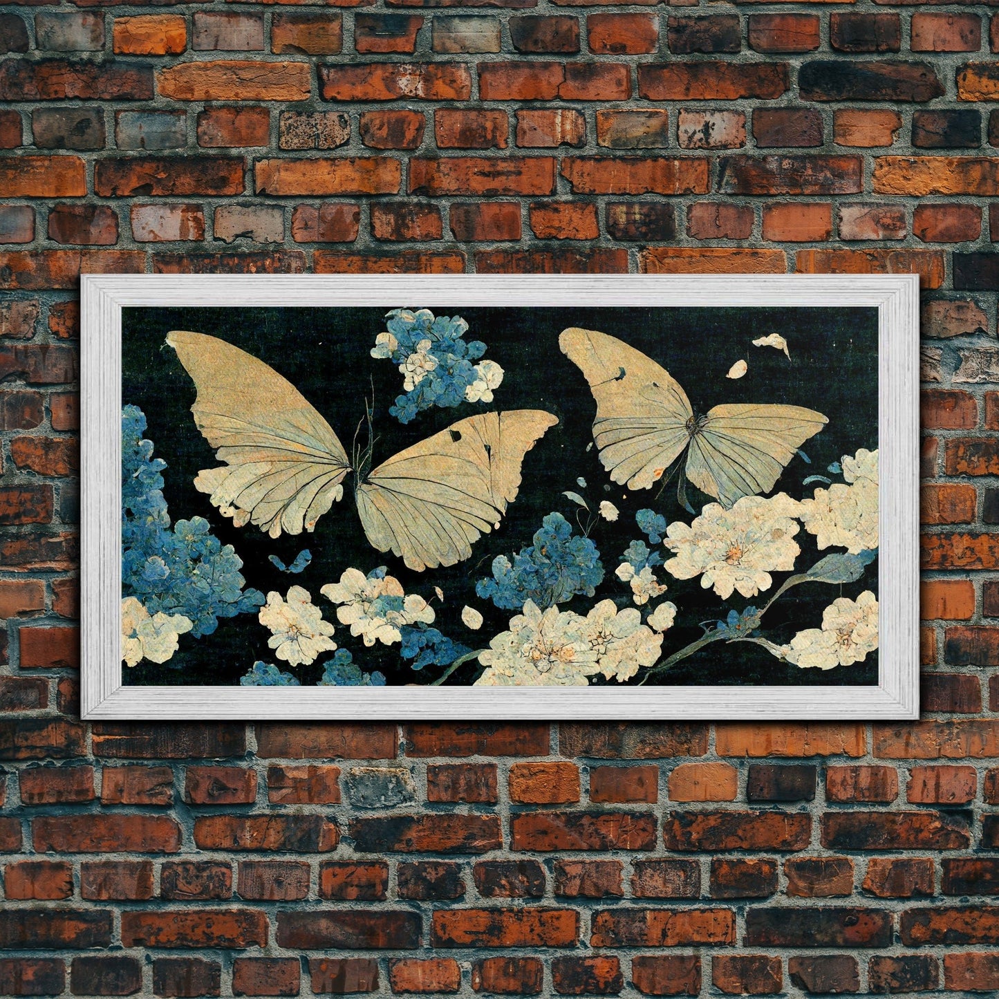 Butterfly canvas part, beautiful butterfly wall art, wall art for girls, living room art, guest room art - mosswell.us