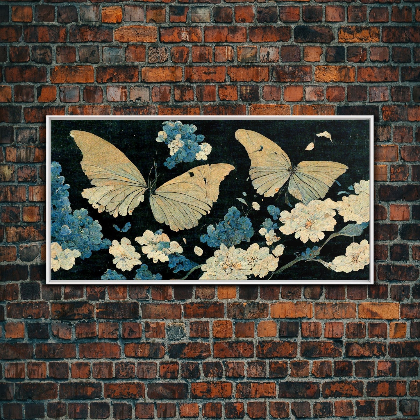 Butterfly canvas part, beautiful butterfly wall art, wall art for girls, living room art, guest room art - mosswell.us