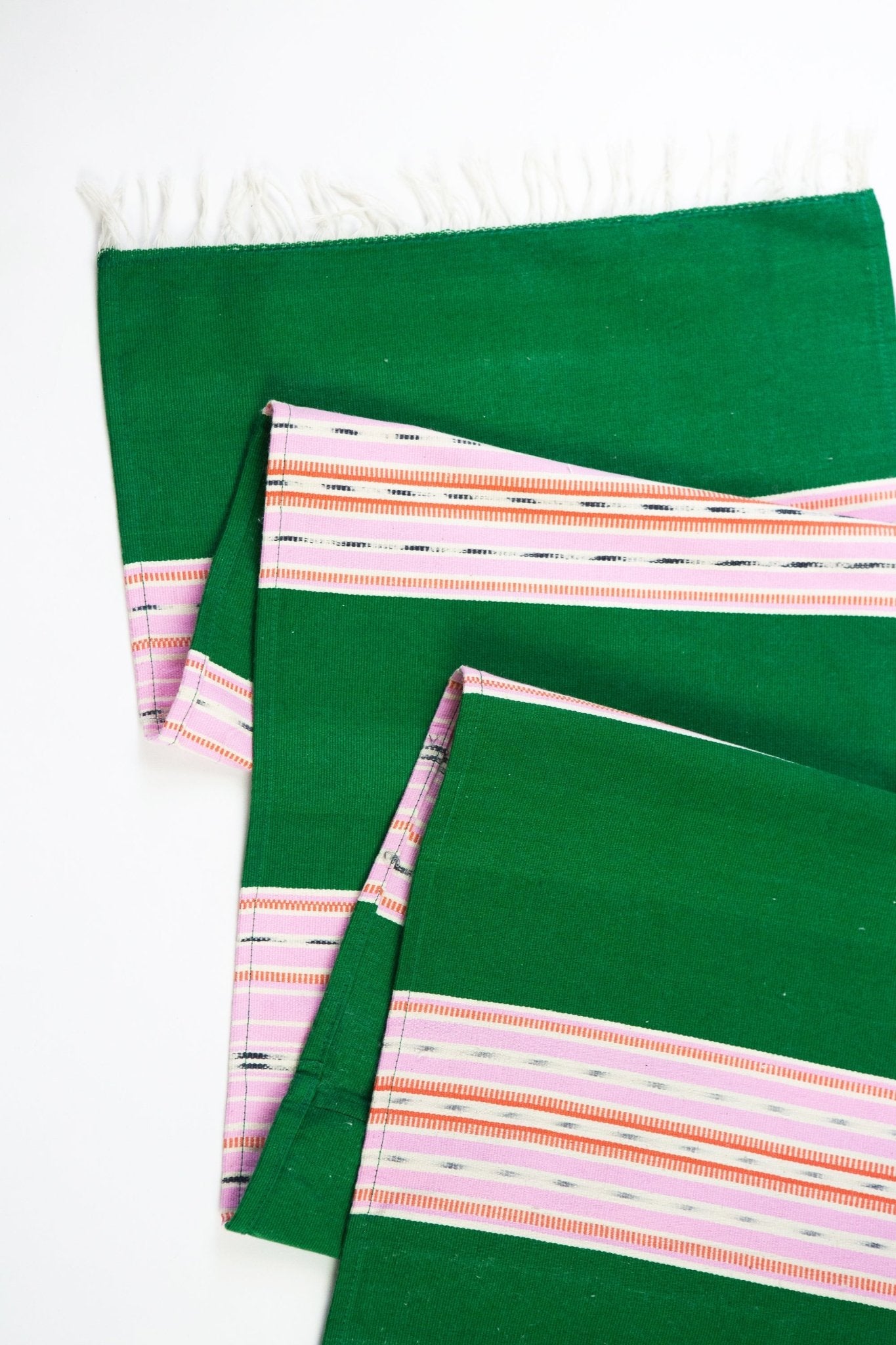 Cantel Runner - Grass & Pink - mosswell.us