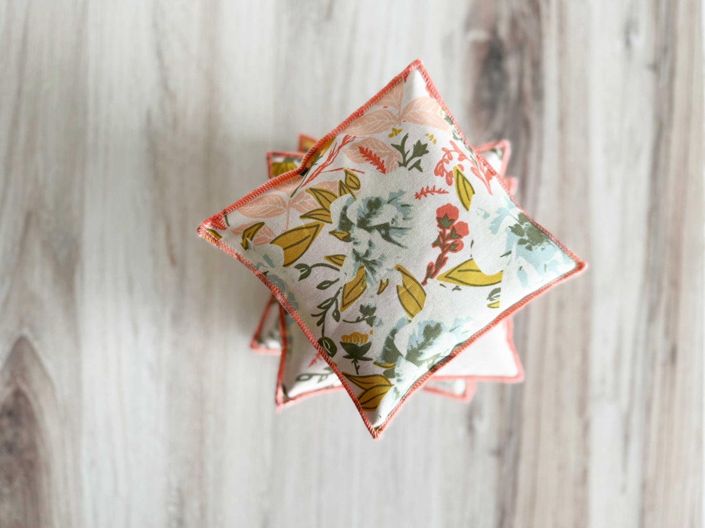Coral and Blue Lavender Sachets, set of two - mosswell.us