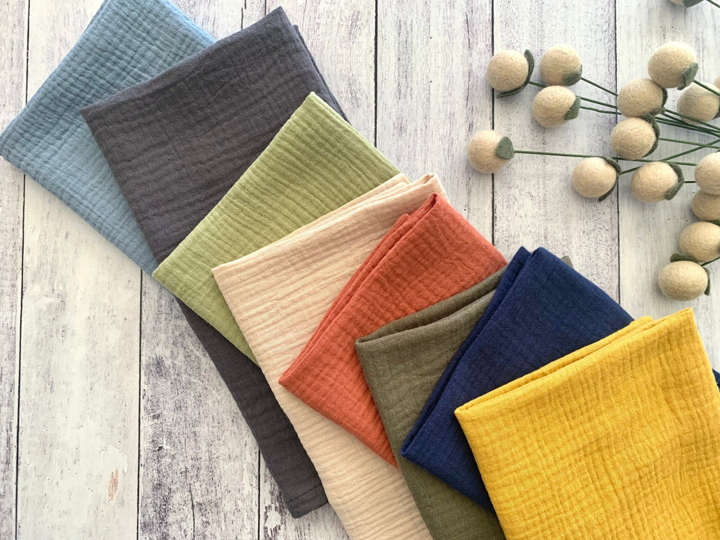 Cotton Crinkle Cloth Napkins, set of four - mosswell.us