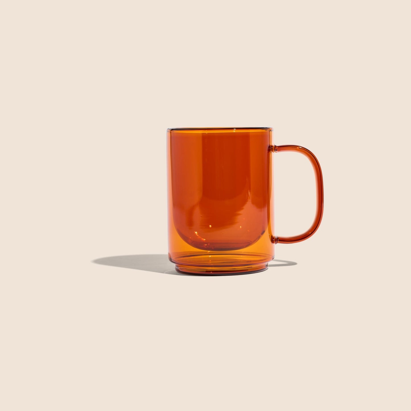 Cove 12oz Glass Mug - Set of 2 - Amber - mosswell.us