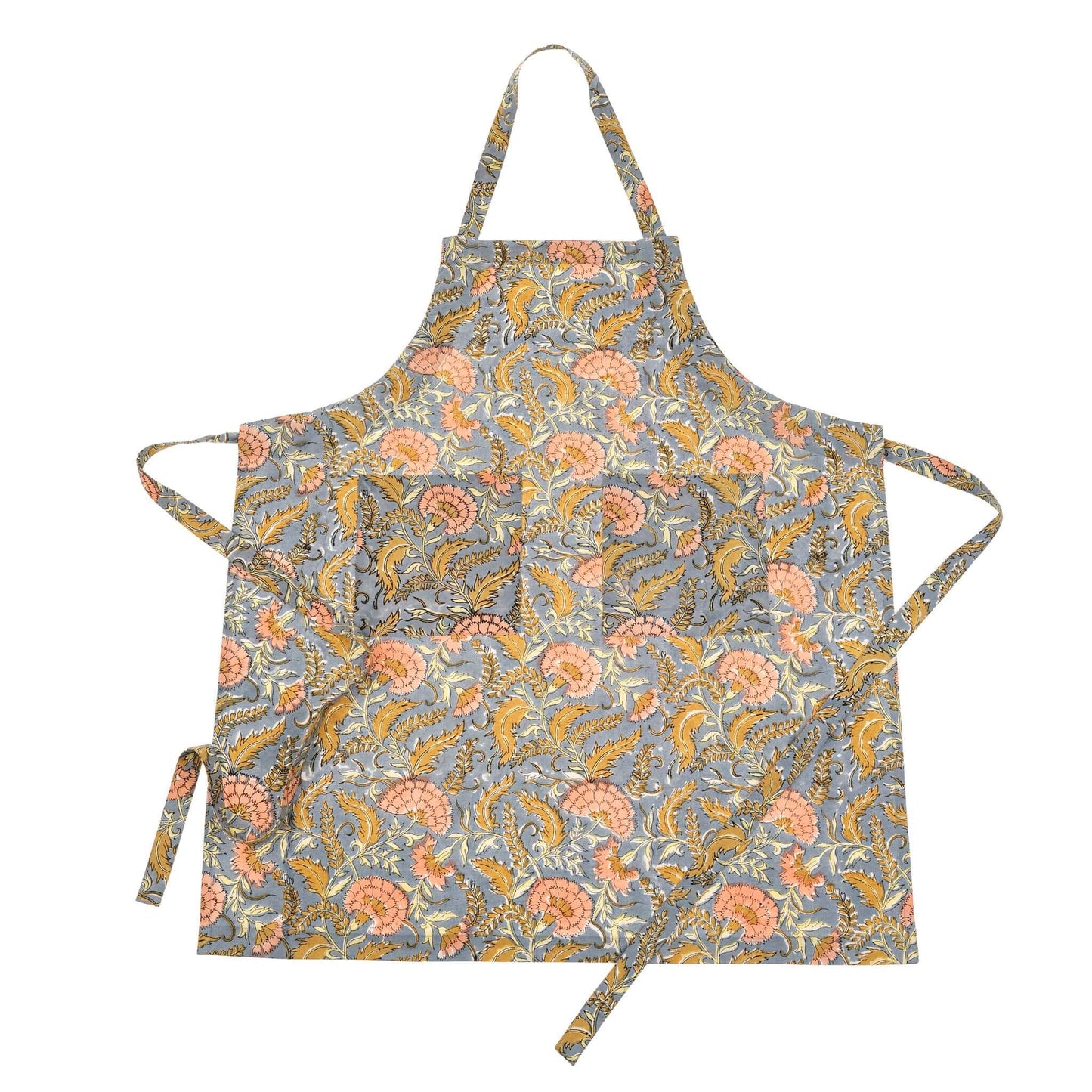 Curacao Block Print Apron - mosswell.us