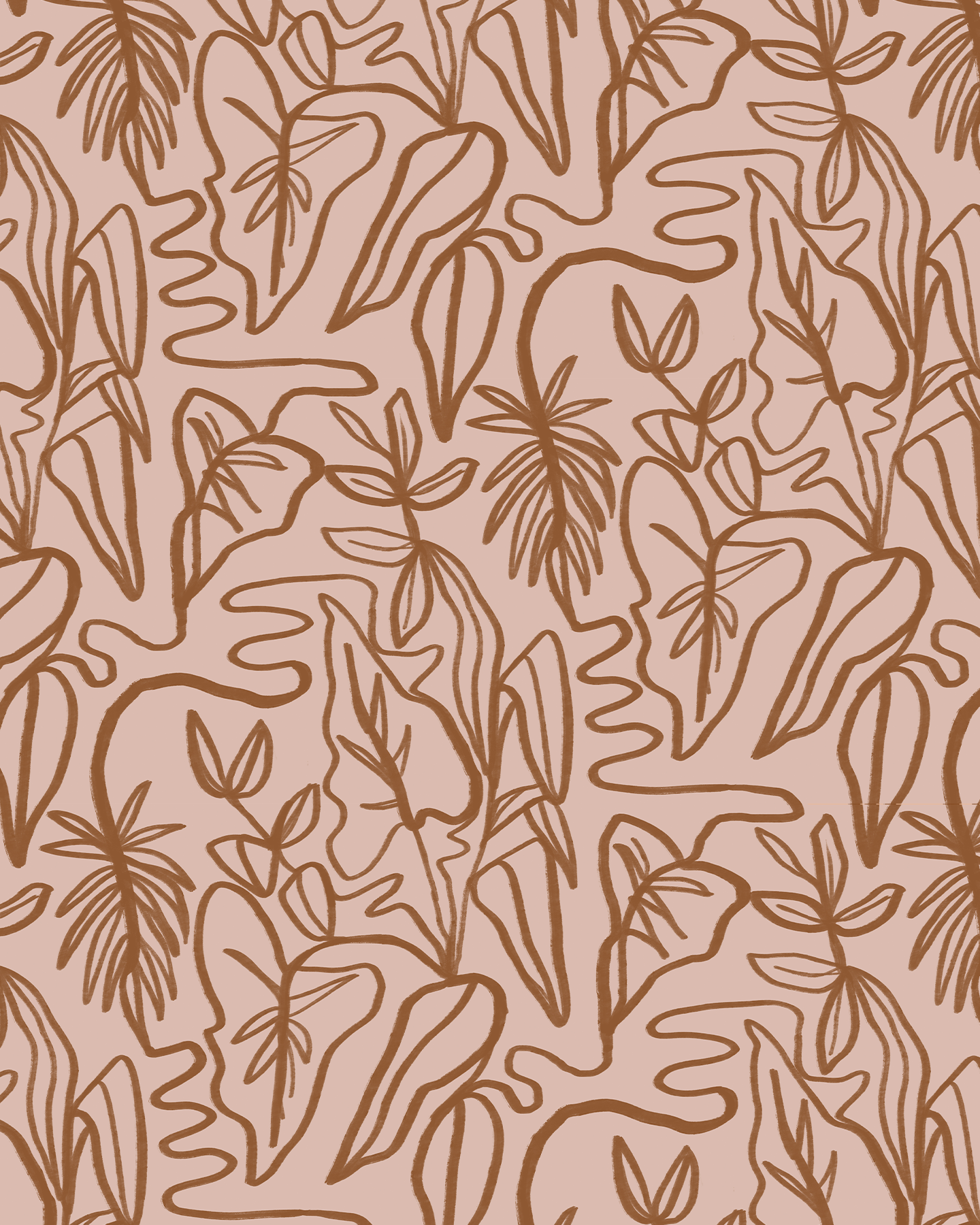 CUSTOM Ink Foliage Wallpaper - The Juice House, Colors 5 - mosswell.us