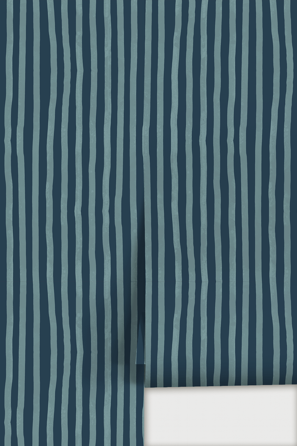 Dolce Stripe Wallpaper, navy and light blue - mosswell.us