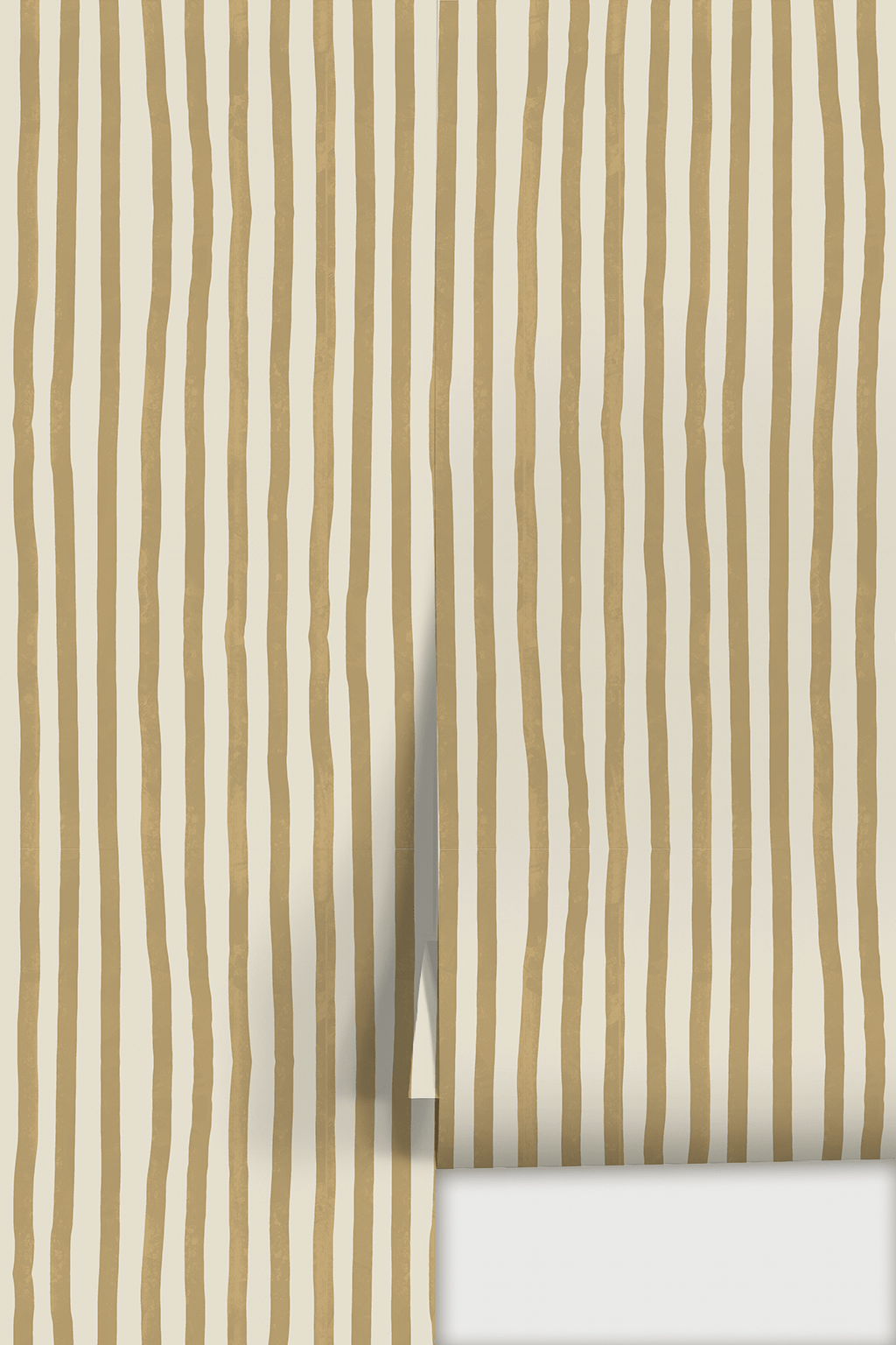 Dolce Stripe Wallpaper, off - white and butter yellow - mosswell.us