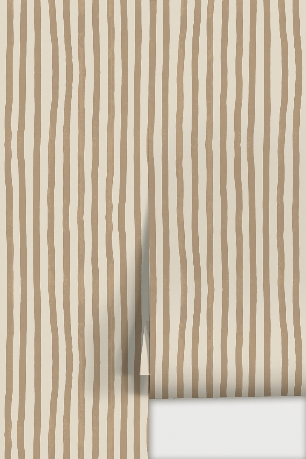 Dolce Stripe Wallpaper, off - white and tan - mosswell.us
