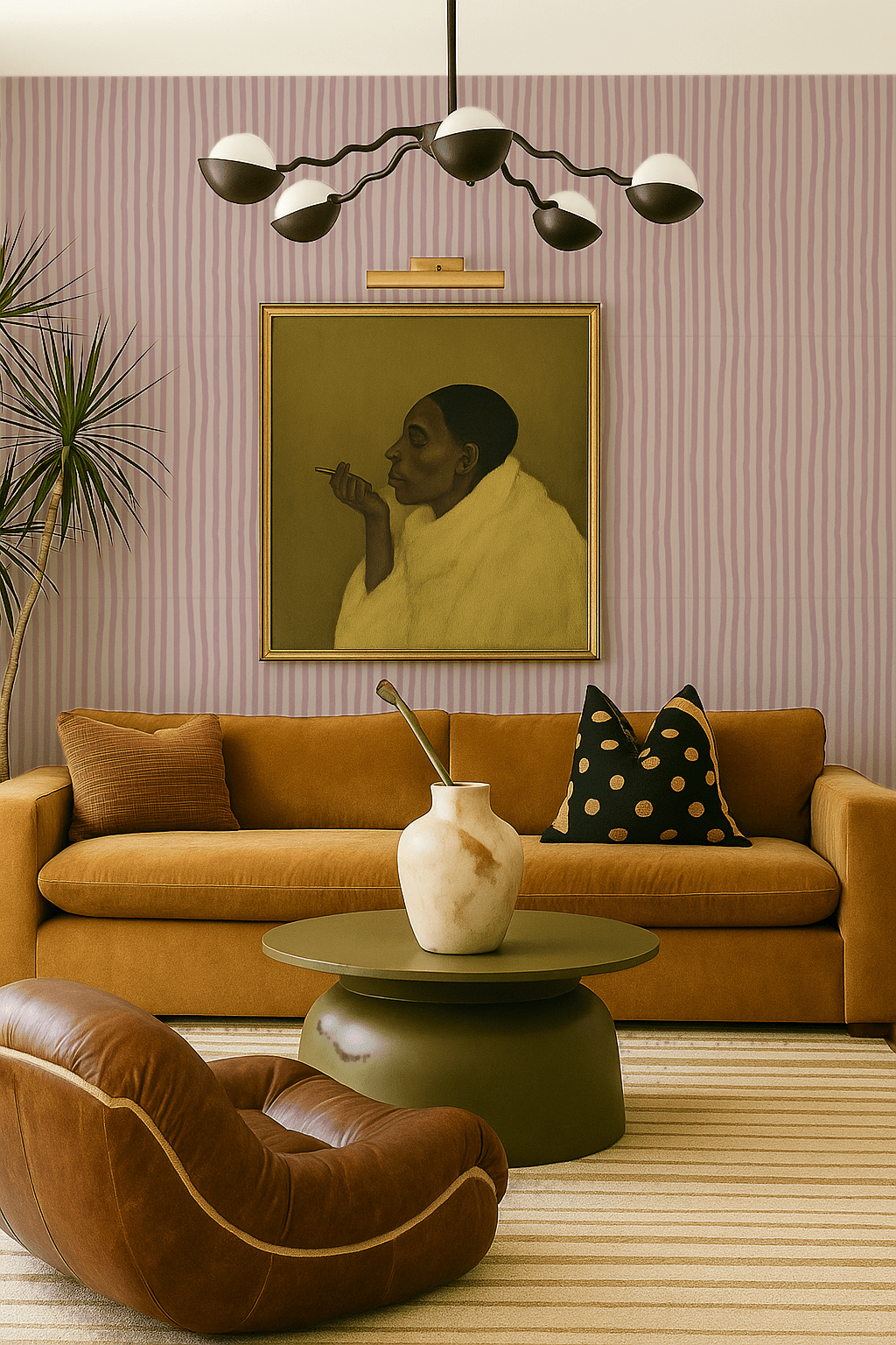 Dolce Stripe Wallpaper, primrose pink - mosswell.us