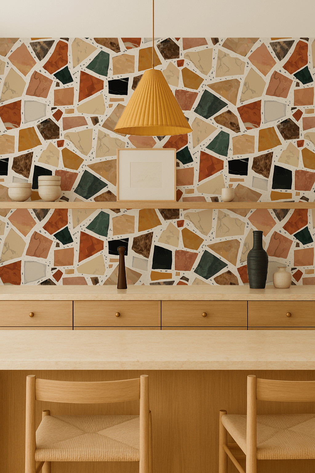 Dolce Terrazzo Wallpaper, white - mosswell.us